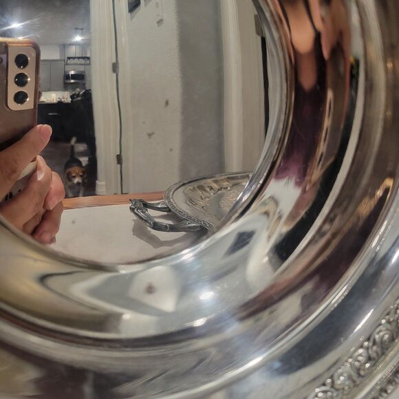 Vintage Reed & Barton 1201 Dish Silver Plate 10" Diameter ornate round Victorian - Picture 4 of 8